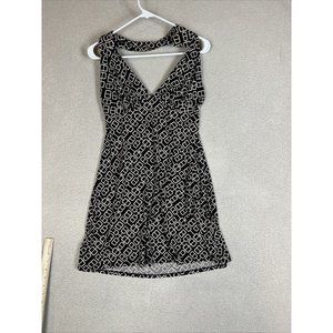 Rue 21 Brown and White Sundress with back cutout Size Large NWT